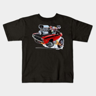 Vince Crain High Octane 1970 Dodge Challenger Kids T-Shirt